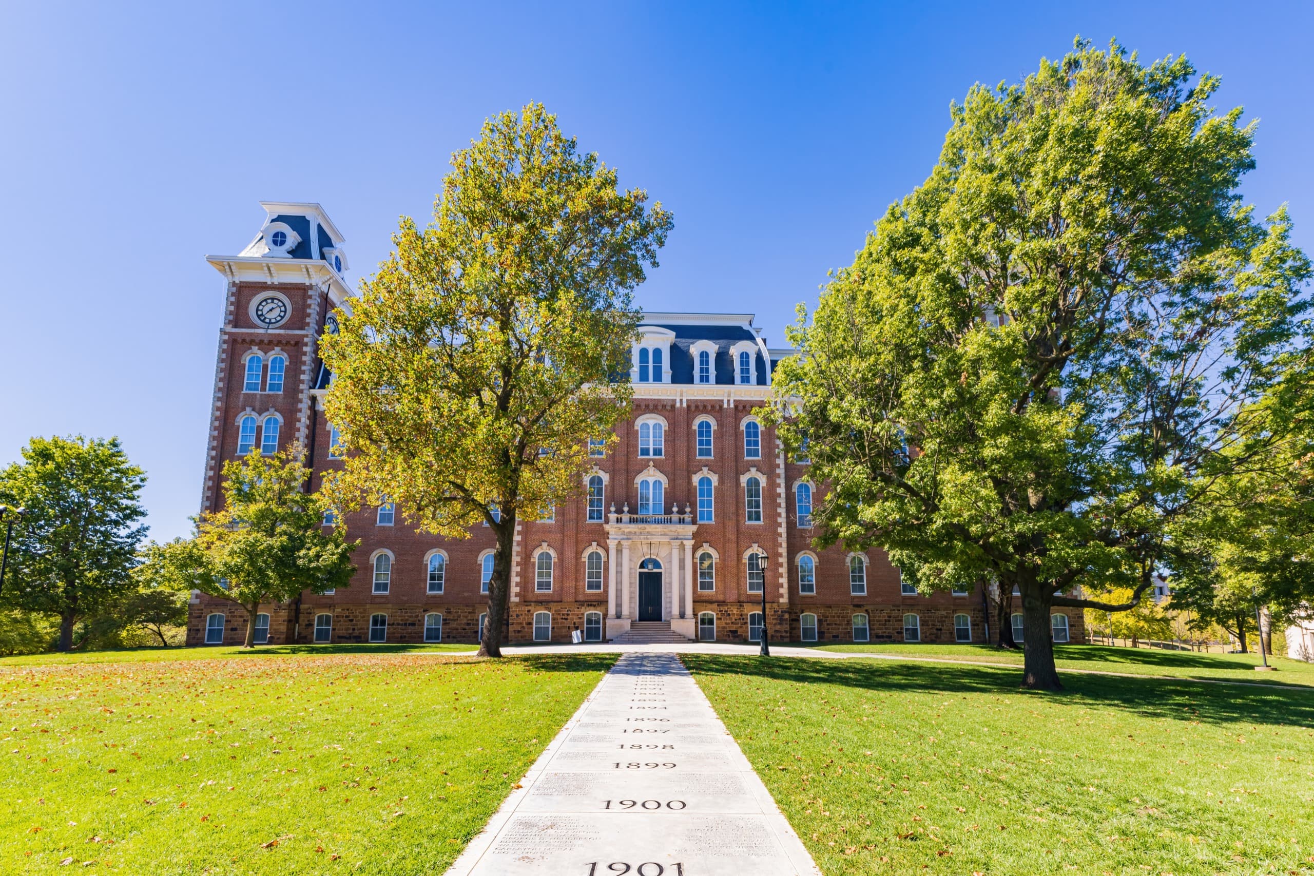 Old Main at the University of Arkansas in Fayetteville